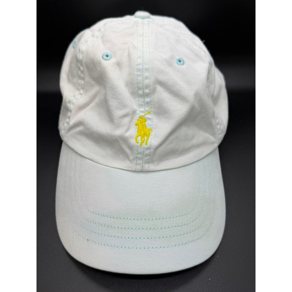 Polo Ralph Lauren Hat Cap Strapback One Size Light Blue Adjustable Logo